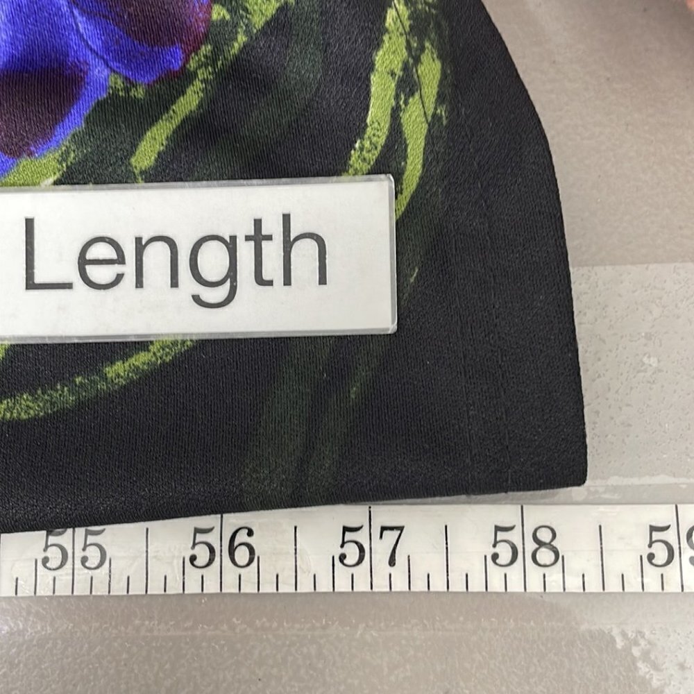 Soiéblu NWT Mermaid Gown V Neck Short Sleeve Dress Black Violet Size Small S - Picture 14 of 17
